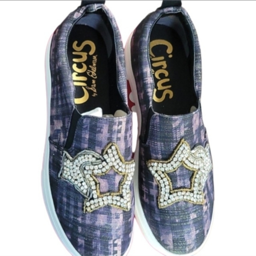 NWOB Circus by Sam Edelman Purple Slip-On Sneakers Sz 9.5